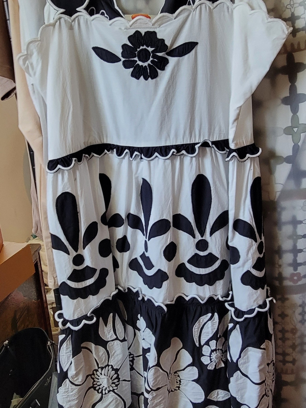 FARM Rio Black and White Floral Maxi Dress - Picture 2 of 7